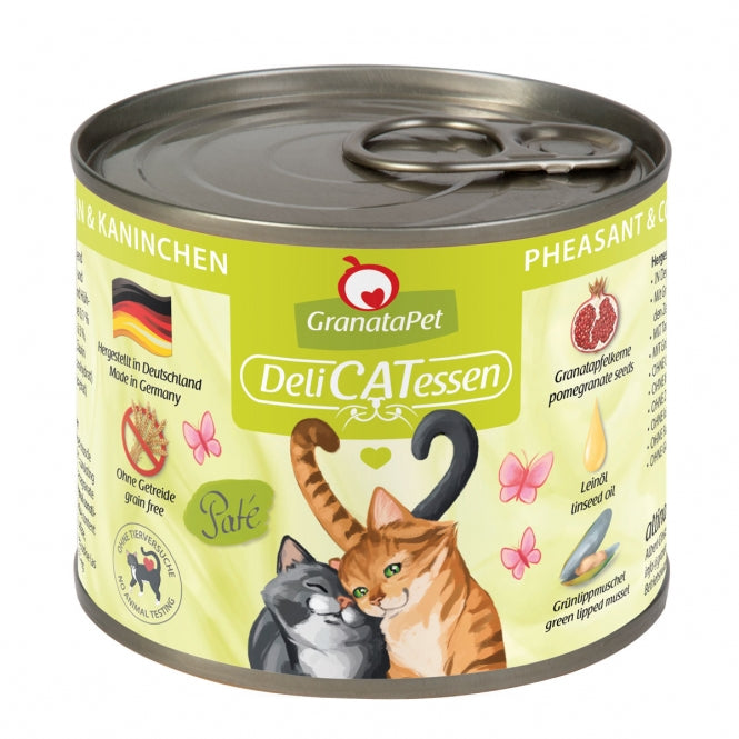 GranataPet Delicatessen Dose Fasan & Kaninchen – Hochwertiges Nassfutter für Katzen