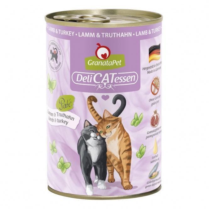 GranataPet Delicatessen Dose Lamm & Truthahn – Hochwertiges Nassfutter für Katzen