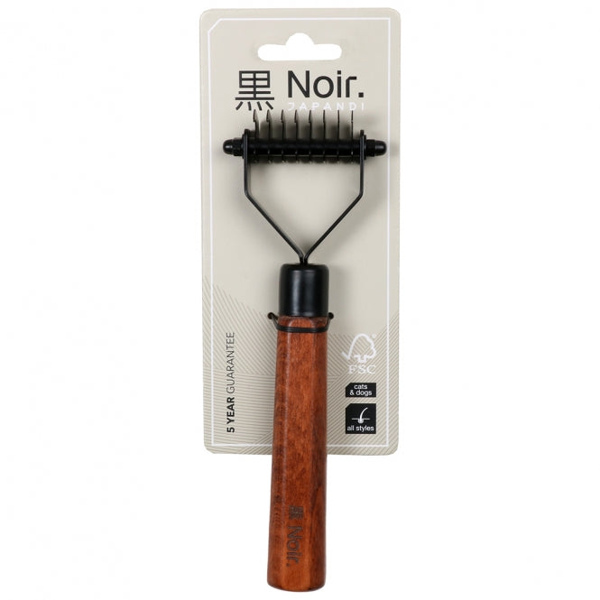 EBI Noir Japandi Trimmstriegel mit wechselbaren Klingen für präzises Styling