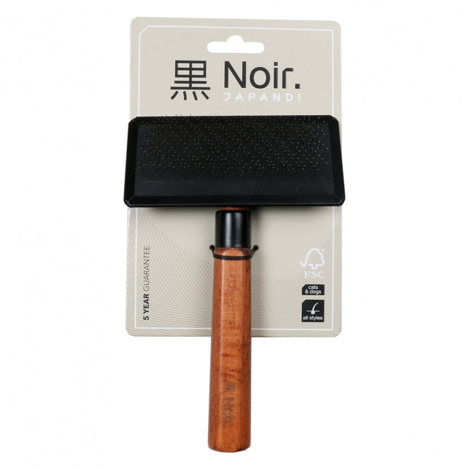 EBI Noir Japandi Slicker-Bürste für schonende Fellpflege in verschiedenen Größen
