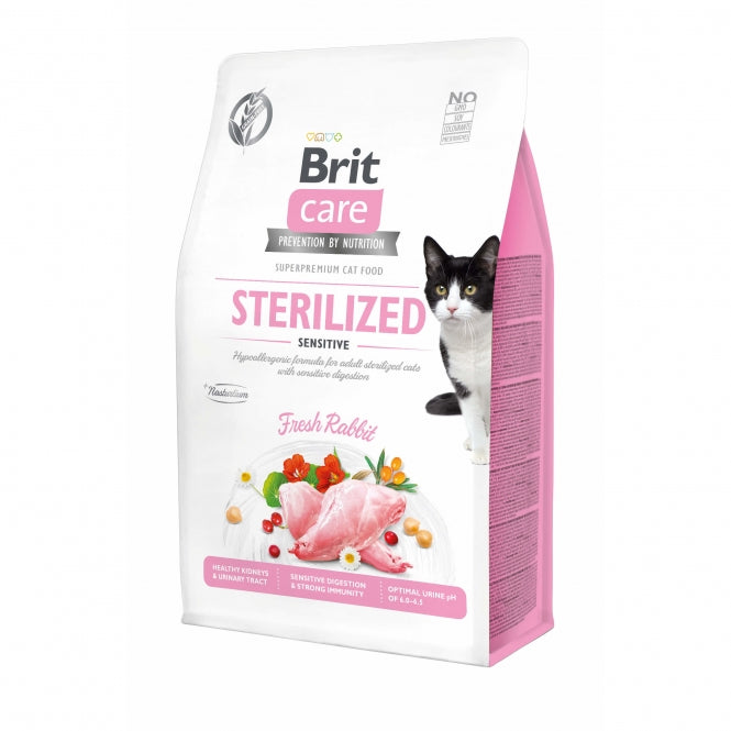 Brit Care Cat Grain-Free Sterilized Sensitive Katzenfutter in verschiedenen Größen