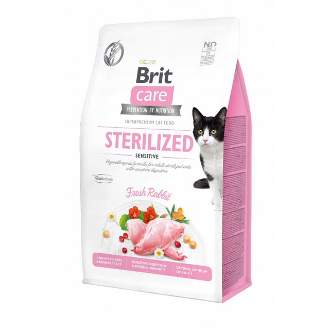 Brit Care Cat Grain-Free Sterilized Sensitive Katzenfutter in verschiedenen Größen