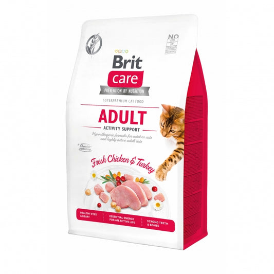 Brit Care Cat Grain-Free Adult Activity Support Katzenfutter, getreidefrei, hochwertige Ernährung