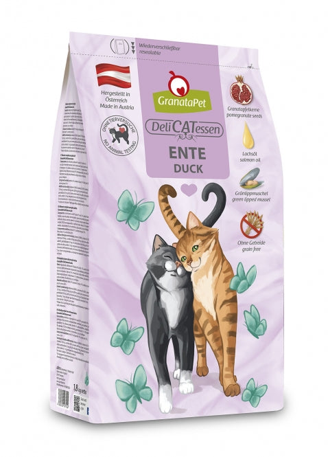GranataPet DeliCatessen Ente Adult Nassfutter für Katzen in verschiedenen Größen