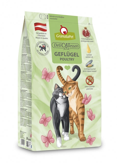 GranataPet DeliCatessen Geflügel Adult Nassfutter für Katzen in verschiedenen Größen