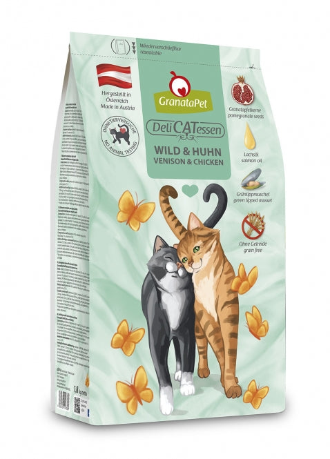 GranataPet DeliCatessen Wild & Huhn Adult Nassfutter für Katzen in verschiedenen Größen