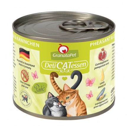 GranataPet Delicatessen Dose Fasan & Kaninchen – Hochwertiges Nassfutter für Katzen