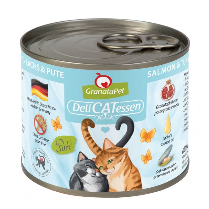 GranataPet Delicatessen Dose Lachs & Pute – Hochwertiges Nassfutter für Katzen