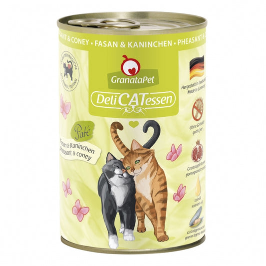 GranataPet Delicatessen Dose Fasan & Kaninchen – Hochwertiges Nassfutter für Katzen