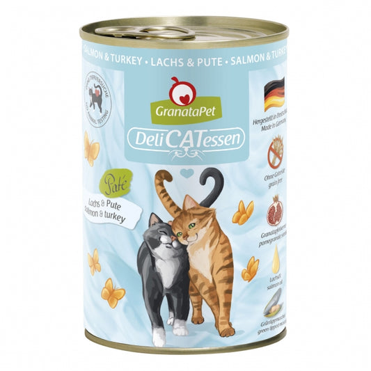 GranataPet Delicatessen Dose Lachs & Pute – Hochwertiges Nassfutter für Katzen