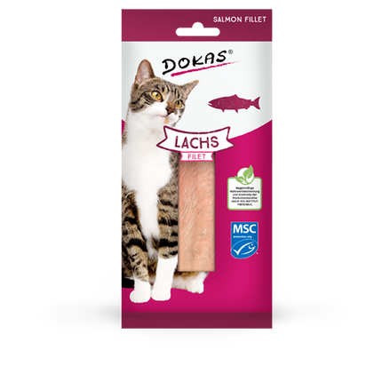 Dokas Cat Snack Filet Lachs 22g