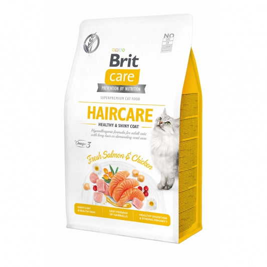 Brit Care Cat Grain-Free - Haircare - Gesunder und glänzender Fellmantel für Katzen