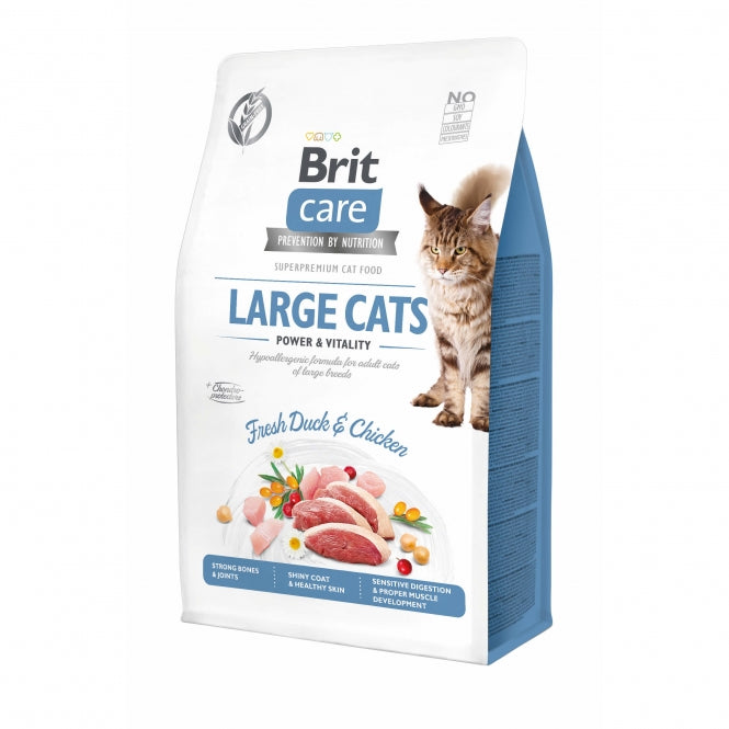 Brit Care Cat Grain-Free Large Cats Power & Vitality Premium Nutrition for Adult Cats