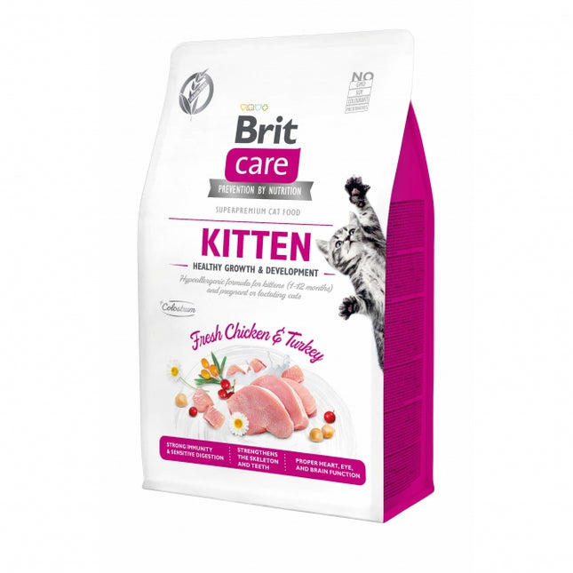 Brit Care Cat Grain-Free Kitten Katzenfutter, getreidefrei, hochwertiges Futter für Katzenjunge