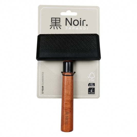 EBI Noir Japandi Slicker-Bürste für schonende Fellpflege in verschiedenen Größen