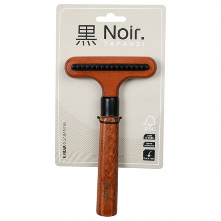 EBI Noir Japandi Entwirrungsharke mit rotierenden Zinken