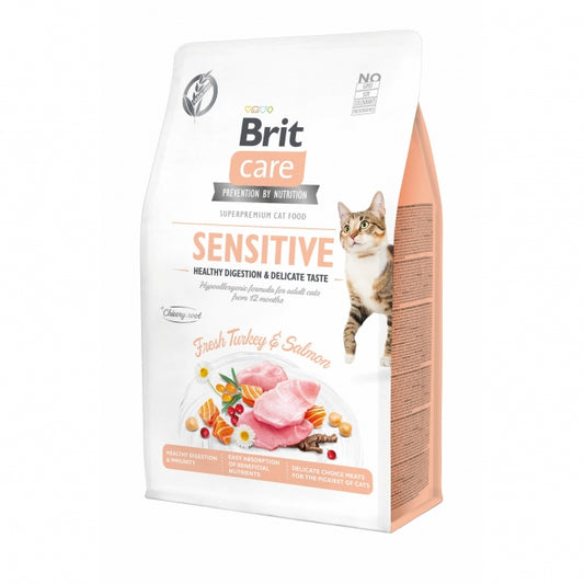 Brit Care Cat Grain-Free Sensitive Healthy Digestion Katzenfutter für empfindliche Verdauung