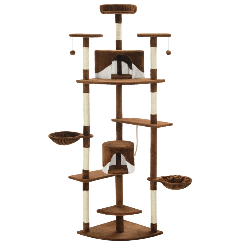 Katzen-Kratzbaum mit Sisal-Kratzsäulen 203 cm