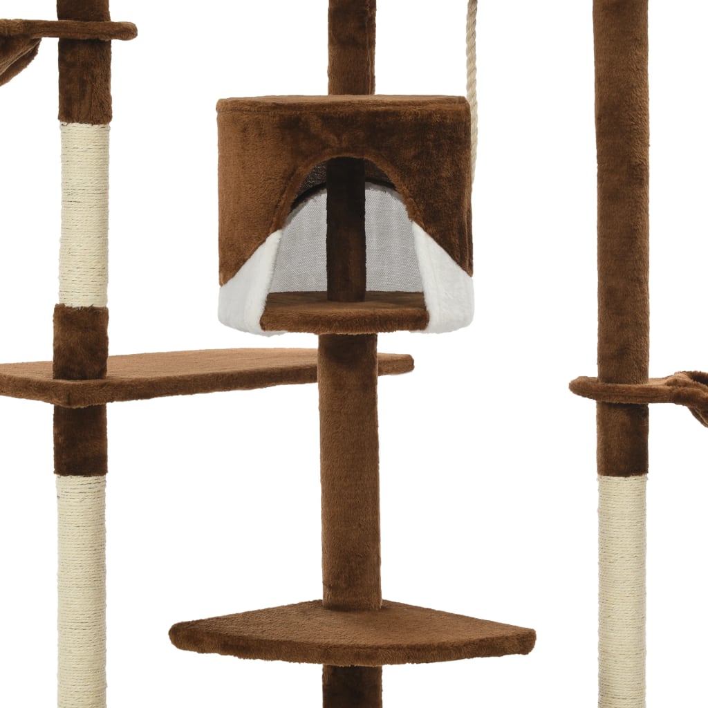 Katzen-Kratzbaum mit Sisal-Kratzsäulen 203 cm