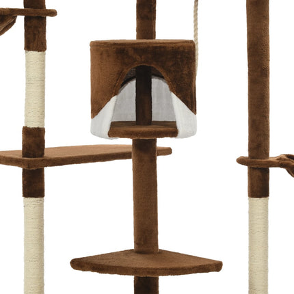 Katzen-Kratzbaum mit Sisal-Kratzsäulen 203 cm