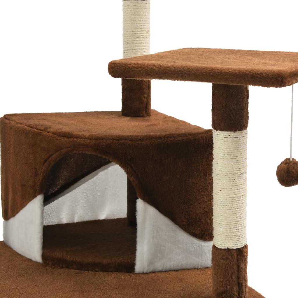 Katzen-Kratzbaum mit Sisal-Kratzsäulen 203 cm