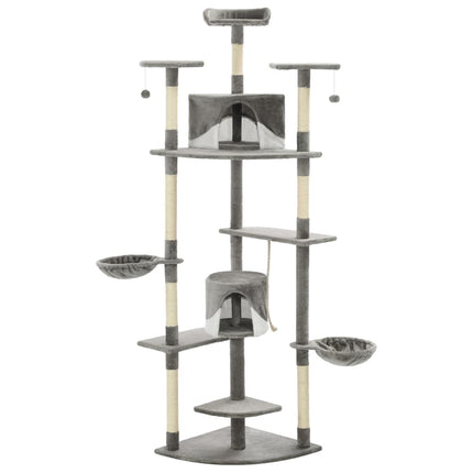 Katzen-Kratzbaum mit Sisal-Kratzsäulen 203 cm
