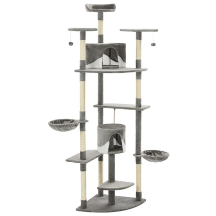 Katzen-Kratzbaum mit Sisal-Kratzsäulen 203 cm