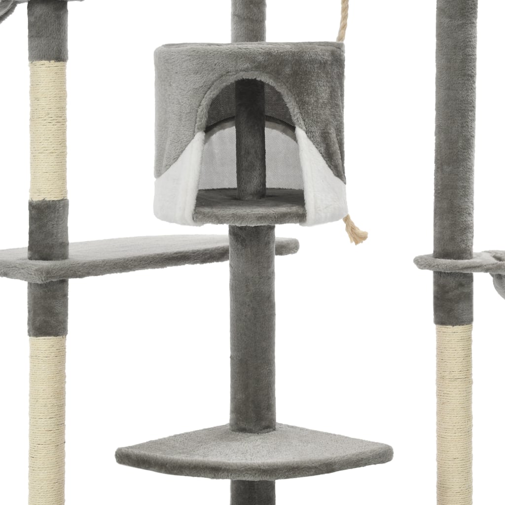 Katzen-Kratzbaum mit Sisal-Kratzsäulen 203 cm