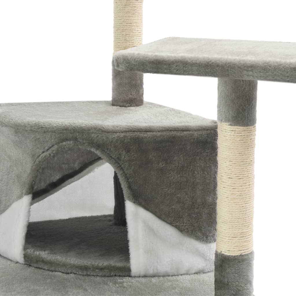 Katzen-Kratzbaum mit Sisal-Kratzsäulen 203 cm
