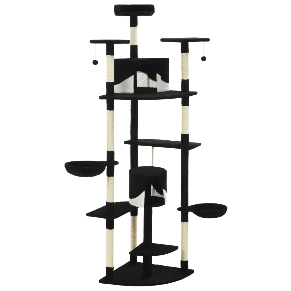 Katzen-Kratzbaum mit Sisal-Kratzsäulen 203 cm