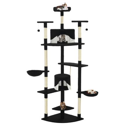 Katzen-Kratzbaum mit Sisal-Kratzsäulen 203 cm