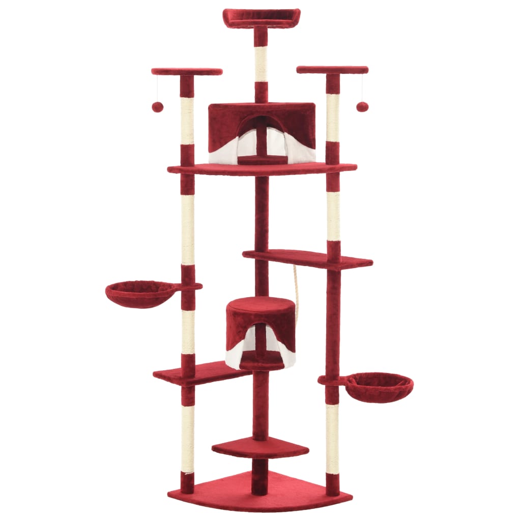 Katzen-Kratzbaum mit Sisal-Kratzsäulen 203 cm