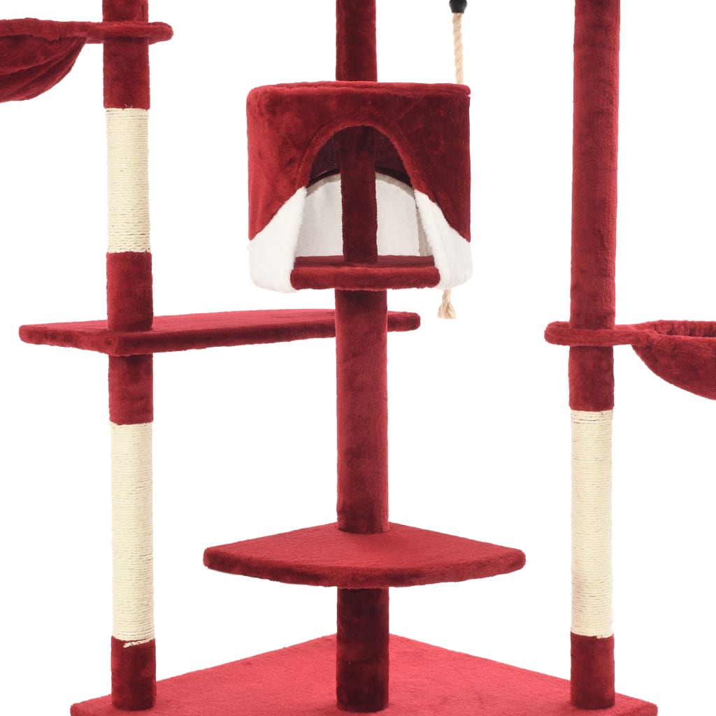 Katzen-Kratzbaum mit Sisal-Kratzsäulen 203 cm