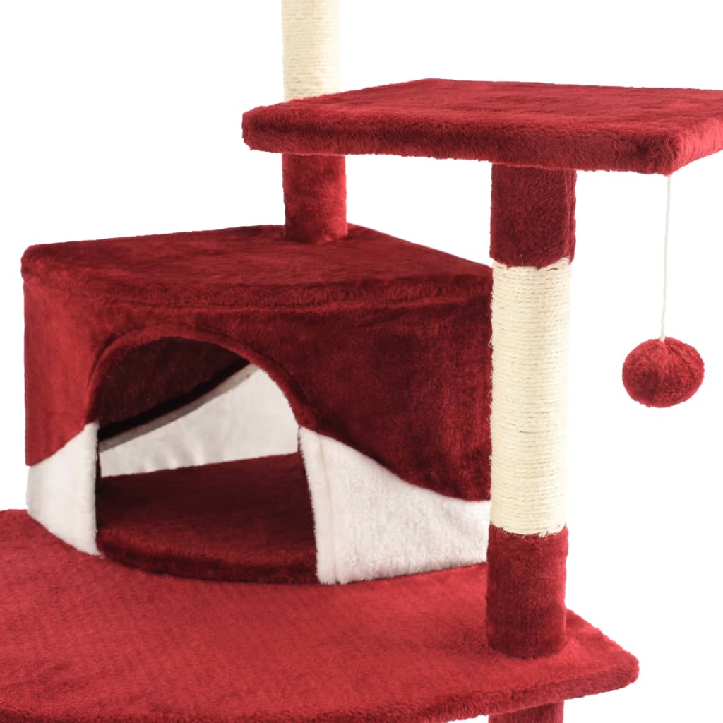 Katzen-Kratzbaum mit Sisal-Kratzsäulen 203 cm