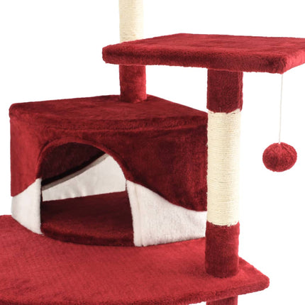 Katzen-Kratzbaum mit Sisal-Kratzsäulen 203 cm