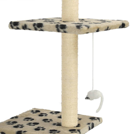 Katzenbaum mit Sisal-Kratzsäulen 260 cm