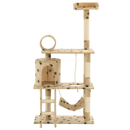 Katzenbaum mit Sisal-Kratzsäulen 140 cm