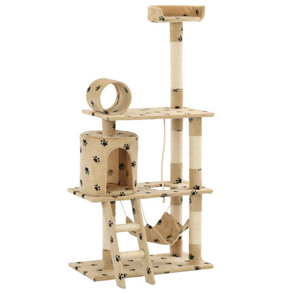 Katzenbaum mit Sisal-Kratzsäulen 140 cm