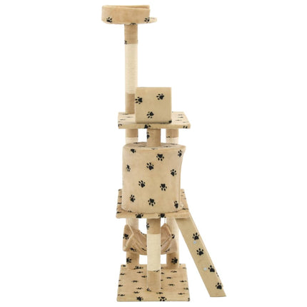 Katzenbaum mit Sisal-Kratzsäulen 140 cm