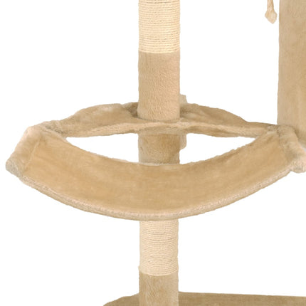 Wandkratzbaum mit Sisal-Kratzsäulen 194 cm