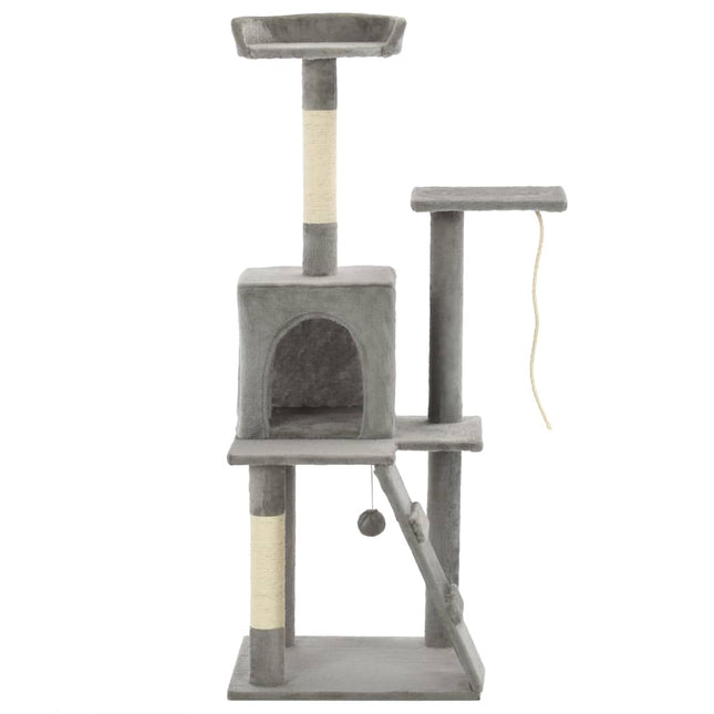 Katzenbaum mit Sisal-Kratzsäulen 120 cm