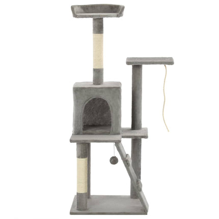 Katzenbaum mit Sisal-Kratzsäulen 120 cm