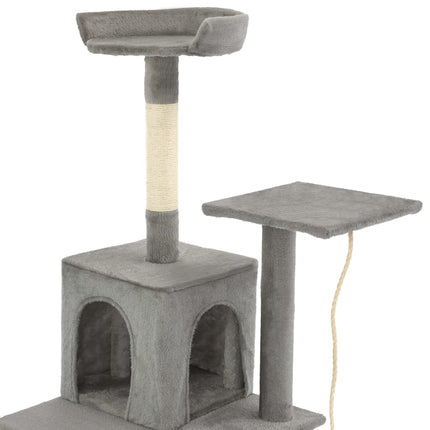 Katzenbaum mit Sisal-Kratzsäulen 120 cm