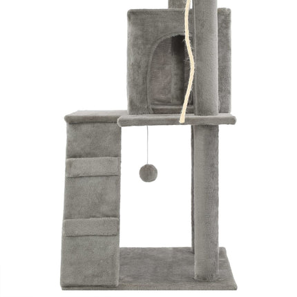 Katzenbaum mit Sisal-Kratzsäulen 120 cm
