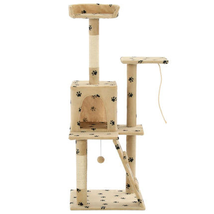 Katzenbaum mit Sisal-Kratzsäulen 120 cm