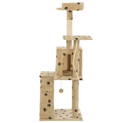 Katzenbaum mit Sisal-Kratzsäulen 120 cm