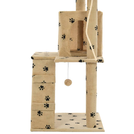 Katzenbaum mit Sisal-Kratzsäulen 120 cm