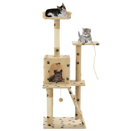 Katzenbaum mit Sisal-Kratzsäulen 120 cm