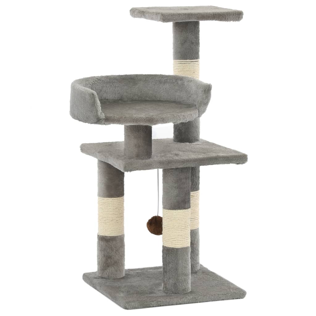 Katzen-Kratzbaum mit Sisal-Säulen 65 cm