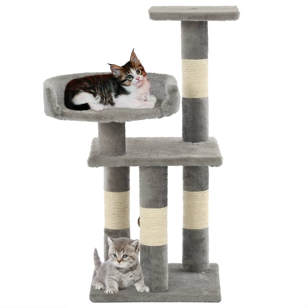 Katzen-Kratzbaum mit Sisal-Säulen 65 cm